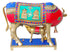 Brass Cow With Calf Stone Statue 13.44Kg